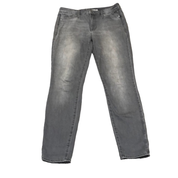 Athleta Sculptek Mid Rise Skinny Jeans Size 4 Gray - Picture 1 of 9